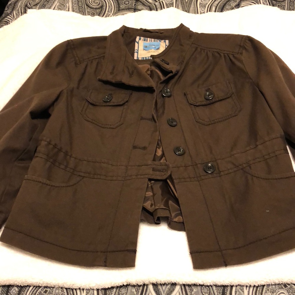 Ladies brown casual jacket